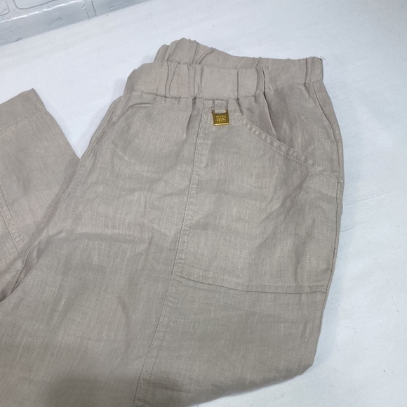 Ellen Tracy Linen Capris beige size Large - Picture 2 of 11